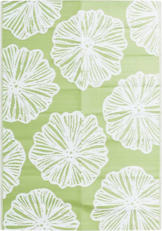 vidaXL - Buitenkleed - 140x200 - cm - polypropeen - groen van vidaXL
