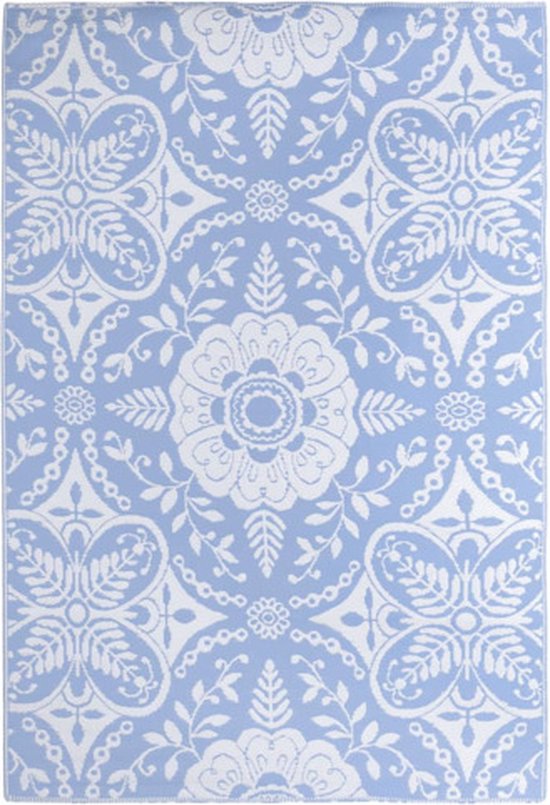 vidaXL - Buitenkleed - 190x290 - cm - PP - babyblauw van vidaXL