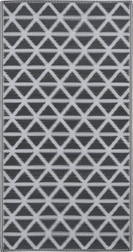 vidaXL - Buitenkleed - 190x290 - cm - PP - zwart van vidaXL