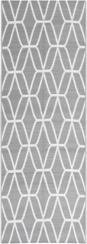 vidaXL - Buitenkleed - 80x250 - cm - polypropeen - grijs van vidaXL