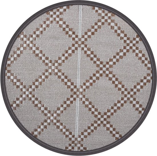 vidaXL - Buitenkleed - Ã160 - cm - polypropeen - bruin van vidaXL