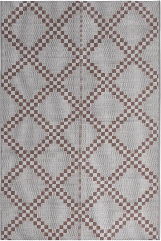 vidaXL - Buitenkleed - ARAKIL - 140x200 - cm - polypropeen - bruin