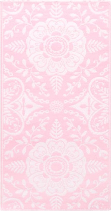 vidaXL - Buitenkleed - ARAKIL - 160x230 - cm - PP - roze van VidaXL