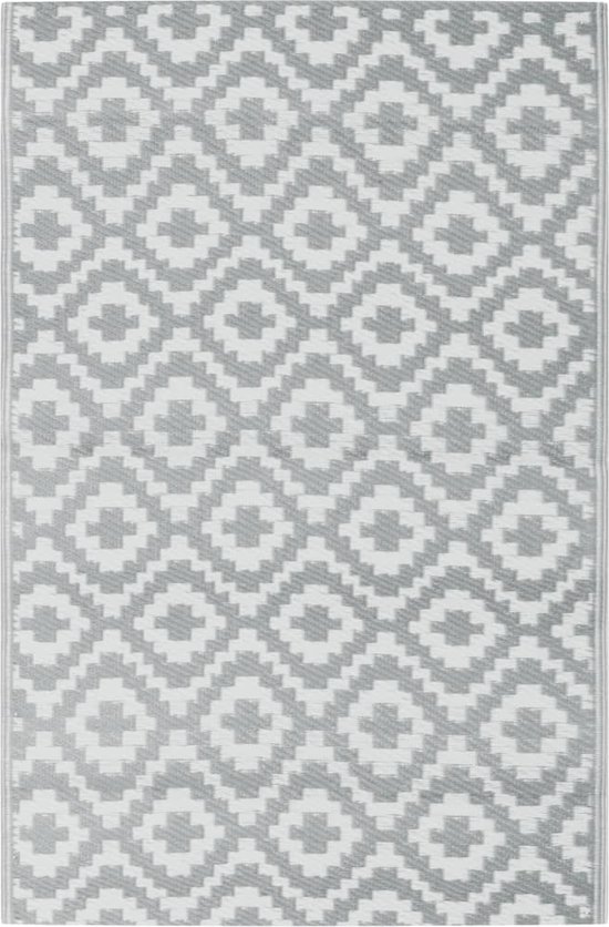 vidaXL - Buitenkleed - ARAKIL - 190x290 - cm - PP - grijs van vidaXL