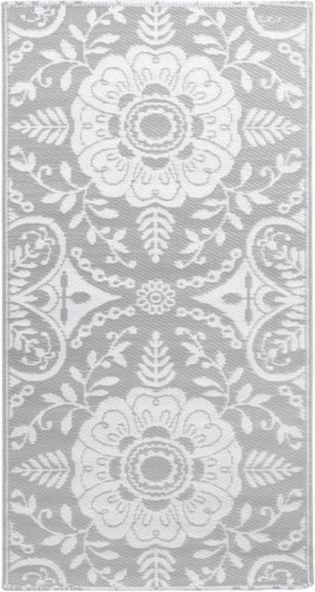 vidaXL - Buitenkleed - ARAKIL - 190x290 - cm - PP - lichtgrijs van Merkloos