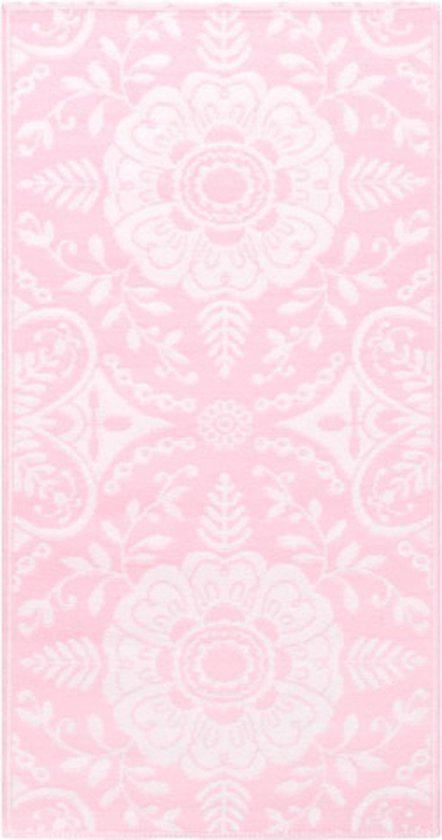 vidaXL - Buitenkleed - ARAKIL - 190x290 - cm - PP - roze van VidaXL