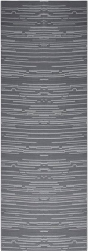 vidaXL - Buitenkleed - ARAKIL - 80x250 - cm - polypropeen - antracietkleurig van VidaXL