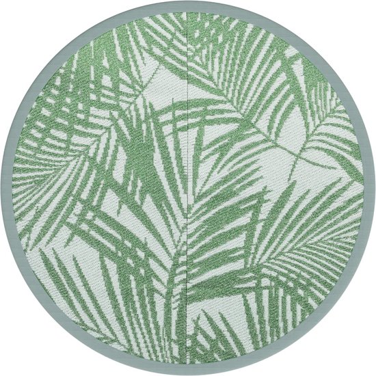 vidaXL - Buitenkleed - ARAKIL - Ø120 - cm - polypropeen - groen van VidaXL