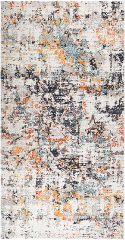 vidaXL - Buitenkleed - platgeweven - 80x150 - cm - meerkleurig van vidaXL