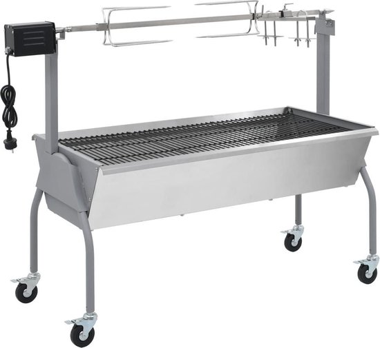 vidaXL Draaispit barbecue met elektrische motor van VidaXL
