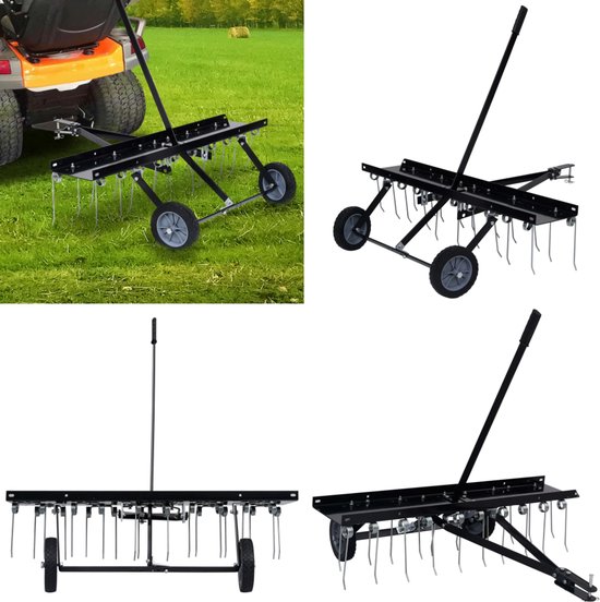 vidaXL Verticuteerder voor achter zitmaaier 100 cm - Verticuteermachine - Verticuteermachines - Mosverwijderaar - Mosverwijderaars van Vidaxl