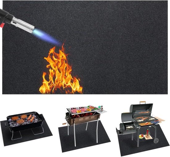 Vloermat voor BBQ | Hittebestendige Mat voor Grill en Barbecue Barbecue van Merkloos