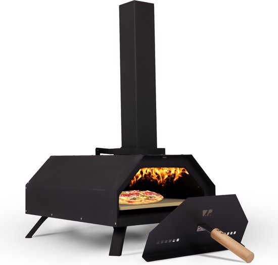 V.P. Pizza Pellet Oven - Houtgestookte Pizza Oven - Pizza Bbq - Pizzaoven - Voor Buiten - Steenoven van V.P.