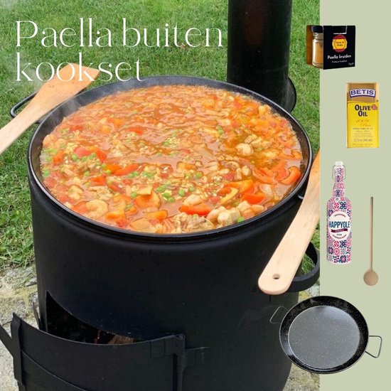 VUUR LAB. Paella BBQ buitenkook set van VUUR LAB.®