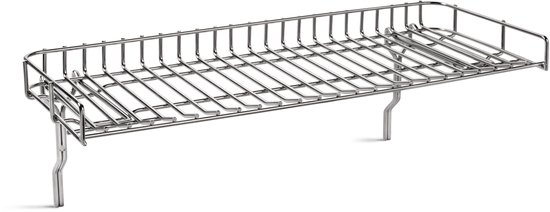 Warmhoudrek BURNHARD® Extra-Temperatuurzone, Eenvoudige Montage, Roestvrij Staal, Vaatwasserbestendig, Geschikt voor WAYNE 1- en 2-brander, Indirect Grillen – WAYNE Warmhoudrek van Burnhard