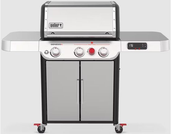 Weber Genesis SX-325s Gasbarbecue – Smart Barbecue met 3 RVS Branders – Roestvrij Staal