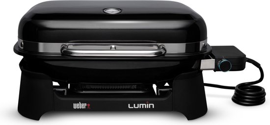 Weber Lumin Elektrische Barbecue - Groot - 30 x 66 x 48 cm - Incl. Gietijzeren grillroosters van Weber