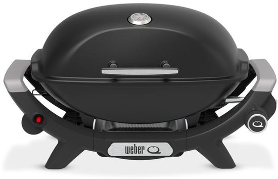 Weber Q2100N gasbarbecue - 2,94 kW - 1 roestvrijstalen brander - geëmailleerd gietijzer - piëzo-ontsteking - zwart van Merkloos