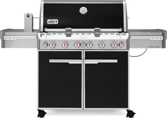 Weber Summit E-670 Black - Met GBS Grillrooster - Sear Station Brander van Weber