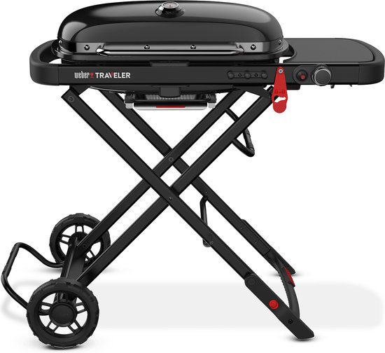 Weber Traveler-gasbarbecue Stealth-editie van Merkloos