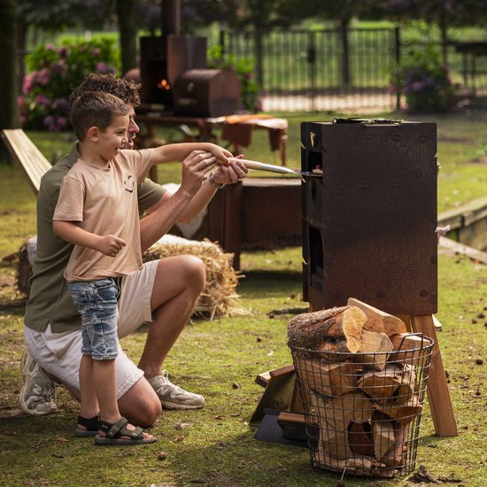 Welvaere Utenovn Pizza oven - Complete set - Houtgestookt - Cortenstaal van Welvaere