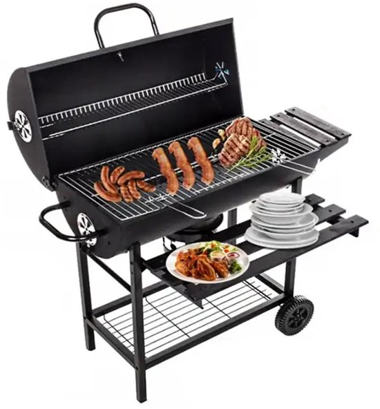 Wentinkmo Barbecuekachel BBQ -Buitenbarbecue BBQ Grill voor kamperen Picknick - Grillstandaard met wielen.