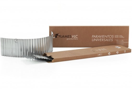 Windscherm voor Paëlla-standaard Optimgas Grijs Staal van Merkloos