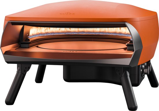 Witt ETNA Rotante ORANJE - pizza oven met draaiende steen en 2e brander - gas - 500 graden in 15 minuten van Merkloos