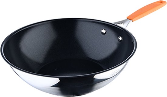Wokpan San Ignacio COMPACT SG Ø 28 cm Zwart Aluminium van Merkloos
