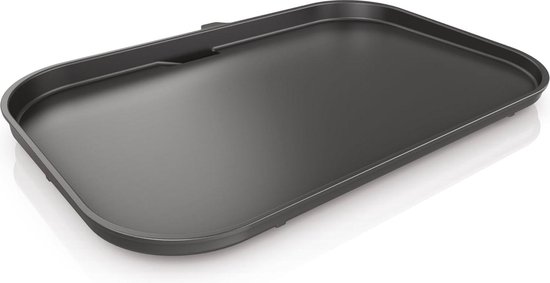 XL Plat Plaat Antiaanbaklaag Met Plat Bovenkant - Compatibel Met Woodfire XL BBQ Grill OG850 OG901 - Zwart van Ninja