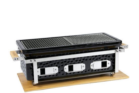 YAKINIKU Shichirin - LARGE - Rechthoekig - 55,5x25,5 cm - Keramiek - 4-8 Personen - Konro & Yakitori Grill - Japanse Tafelgrill