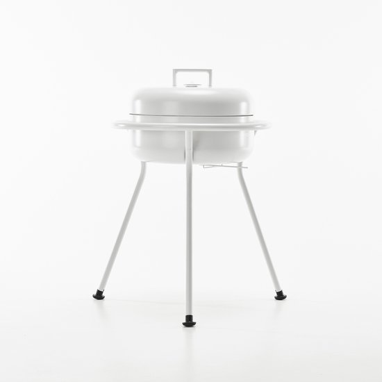 ZEE - KORO - Barbecue - Poedergelakt staal - Wit van Merkloos
