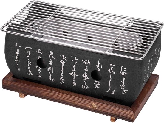 Zeynomax - Japanse BBQ Grill Mini - Huishoudelijke Aluminiumlegering - Houtskool Grill Kachel - Oven Accessoires - Duurzaam en Compact - Tuin & Kamperen van Merkloos