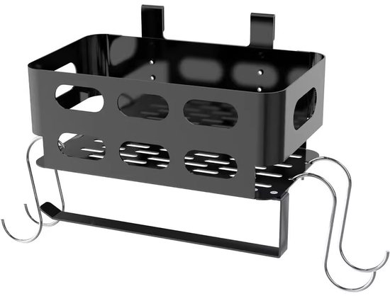 Zijmanden, opbergdozen, BBQ-accessoirerekken met haken en BBQ-accessoire-opbergdozen geschikt voor Z-Grills, Pitboss, Pro 22, 34, 575 en andere BBQ-grills. van Merkloos